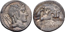 RA300268 - Denario Republica L. Julius Bursio