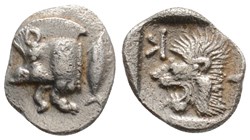 CJS0201010025 - Mysia - Kysikus; AR Obol; 480 BC a 475 BC