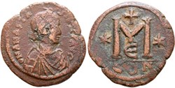RCB21SearB2012 - Anastasivs I - AE Follis or 40 Nvmmis - 491 a 518