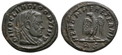 RC12016386 - Divo CLAUDIVS II Gothicvs, por CONSTANTINVS I Magno; Bi 1/2 Follis; ROMA; 317