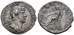 RC02003502 - HADRIANVS Avg - AR Denario - Roma; 123 AD