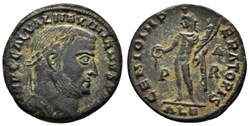 RC09014523 - GALERIO MAXIMIMANVS Avg - Bi Follis - Alexandria; 308 AD