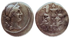 RB01001404 - JVLIVS CAESAR - AR Denarivs - Spain; 46 BC