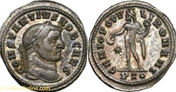 RC09014047 - Constantivs I Chlorvs Caesar; AE Follis