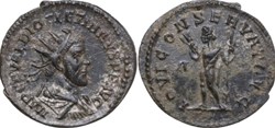 RC09012665var - DIOCLETIANVS Avg - Bi Antoninianvs - Lvgdvnvm; 285 AD