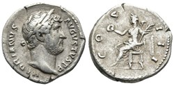 RC02003474 var. - HADRIANVS Avg - AR Denarivs - ROMA; 128 AD