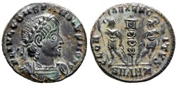 RC12017698 - Constantivs II - Caesar; Centenionalis reduzido; Antioch