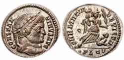 RC12016282 - CONSTANTINO I Magno; Bi Centenionalis; Lvgdvnvm; 323