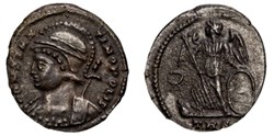 RC12016446 - CONSTANTINVS I - Constantinopolis - AE Reduced Centenionalis - Treveri; 334 AD