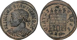 RC12017663 - CONSTANTIVS II Caesar; Bi Centenionalis; Arelate; 326 AD