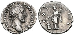 RC02004075 - ANTONINVS PIVS Avg - AR Denario - ROMA; 148 AD