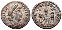 RC12018007 - CONSTANTIVS II Avg; Bi Centenionalis Reduced - Alexandria; 340/342 AD