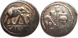 RB01001399 - JVLIVS CAESAR - AR Denarivs - Italy; 49 BC