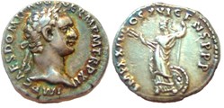 RC02002736.var - DOMITIANVS Avg - AR Denarivs - ROMA; 92 AD
