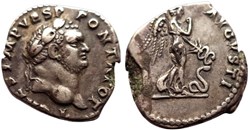 RC02002425.Hibrid - TITVS Caesar - AR Denavivs Fourrée - ROMA; 72 AD
