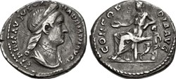 RC02031909 - Vibia Sabina; AR Denario; ROMA