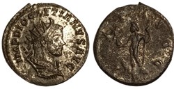 RC09012657 Var. - DIOCLETIANVS AVG - Bi Antoninianvs - Lugdunum; 269 AD