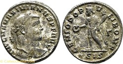 RC09013257 - MAXIMIANVS HERCVLES.; 1º Reinado; AE Follis; Siscia; 295