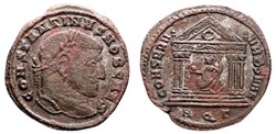 RC12015507 - CONSTANTINO I Caesar - AE Follis - Aquileia - 307 AD