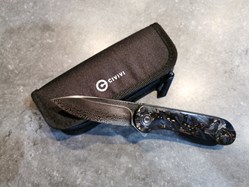 Civivi Elementum C907C-DS1 Damascus, Shredded Gold Carbonfiber