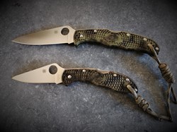 Spyderco Endura 4 Zome Camo C10ZFPGR  &    Spyderco Delica 4 Zome Camo C11ZFPGR