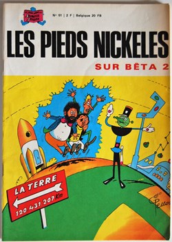Les pieds nickelés - 051 - Les pieds nickelés sur Bêta 2 - Rééd. 1972