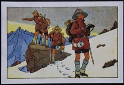 Image / Chromo - La vie fière et joyeuse des scouts - IX-08 - C'est la vie même des explorateurs