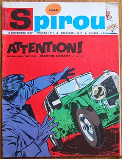 Spirou - 1544 - Couverture : Martin Lebart