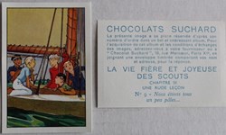 Image / Chromo - La vie fière et joyeuse des scouts - III-09 - Nous étions tous un peu pâles