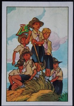 Image / Chromo - La vie fière et joyeuse des scouts - IX-04 - La patrouille