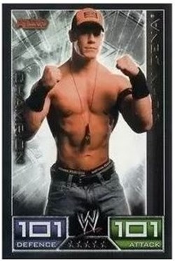 Slam Attax - Carte 001 - John Cena Champion - Rare Foil