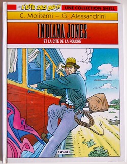 Indiana Jones - 02 - Indiana Jones et la cité de la foudre - Rééd. 1994 Publicitaire Shell