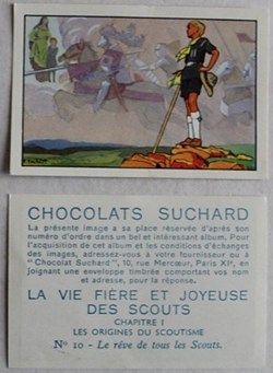 Image / Chromo - La vie fière et joyeuse des scouts - I-10 - Le rêve de tous les scouts