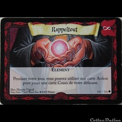 TCG Harry Potter - Set de base - 101 - Rappeltout - Commune