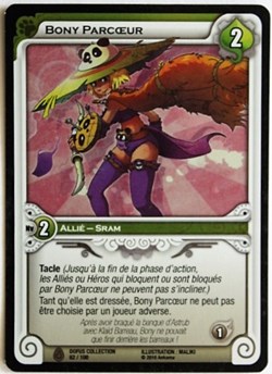 Wakfu TCG - 2011 - Dofus collection - 062 - Bony Parcoeur - Brillante / commune