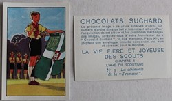Image / Chromo - La vie fière et joyeuse des scouts - II-05 - La cérémonie de la promesse
