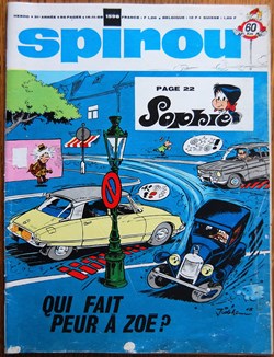 Spirou - 1596 - Couverture : Sophie