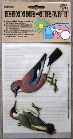 Décalcomanies - Letraset - Decor Craft - Oiseaux