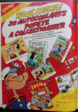 Publicité - Popeye / Bonbons Kréma - 1981
