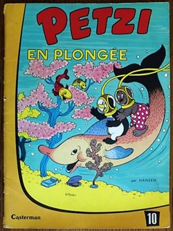 Petzi (1ère série) - 10 - Petzi en plongée - Rééd. 1967