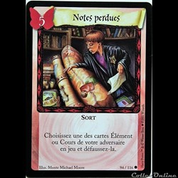 TCG Harry Potter - Set de base - 094 - Notes perdues - Commune