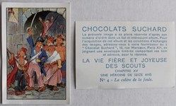 Image / Chromo - La vie fière et joyeuse des scouts - XV-04 - La colère de la foule