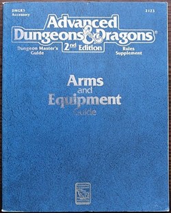 Jeu de rôle - AD&D2 - Arms and equipment guide