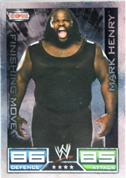 Slam Attax - Carte 027 - Mark Henry Finishing Move - Rare Foil