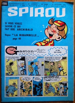 Spirou - 1335 - Couverture : Gaston Lagaffe