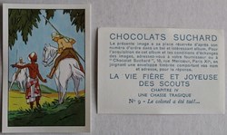 Image / Chromo - La vie fière et joyeuse des scouts - IV-09 - Le Le colonel a été tué !