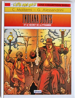 Indiana Jones - 01 - Le secret de la pyramide - Rééd. 1994 Publicitaire Shell
