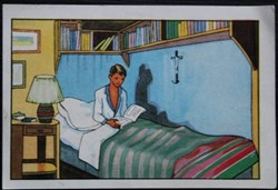 Image / Chromo - La vie fière et joyeuse des scouts - XVIII-07 - Quel beau cahier ce sera là