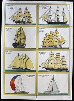 Planches d'images - Les voiliers
