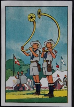 Image / Chromo - La vie fière et joyeuse des scouts - XI-06 - Trompettes danoises